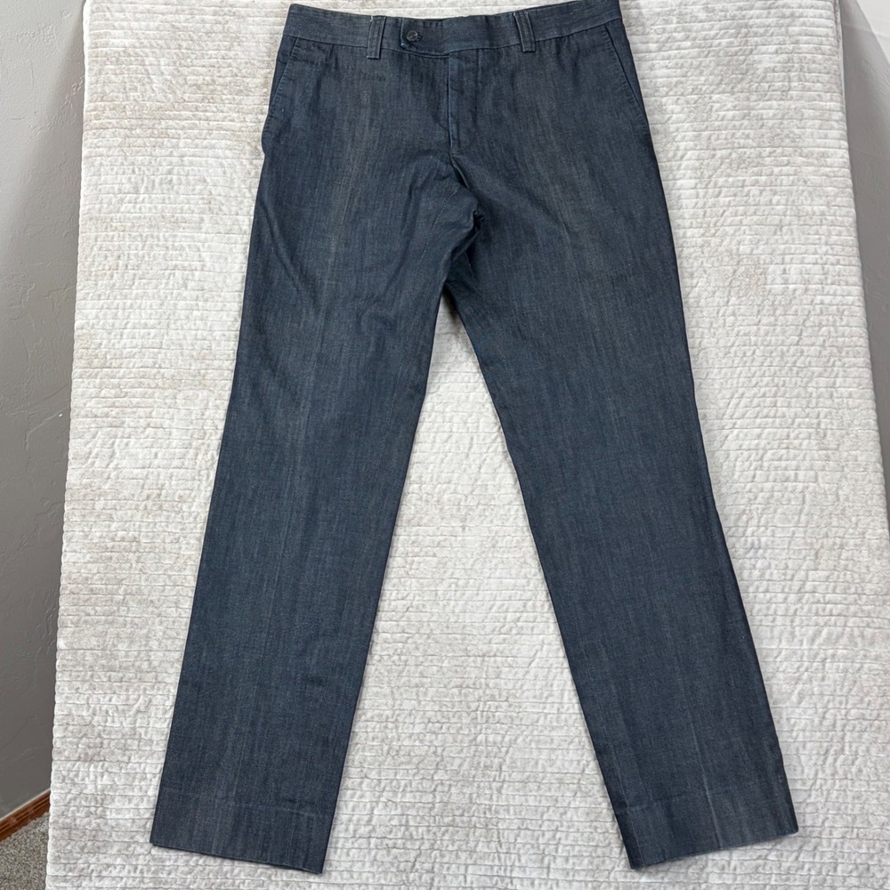 Cold Method Amsterdam Mens Indigo‎ Cotton Straight Leg Trousers Pants Size 50/40